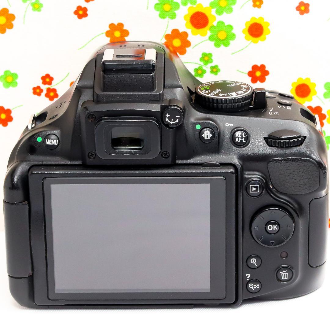 ニコン Nikon D5200☆高画質一眼レフ☆スマホ転送可☆動画撮影可！