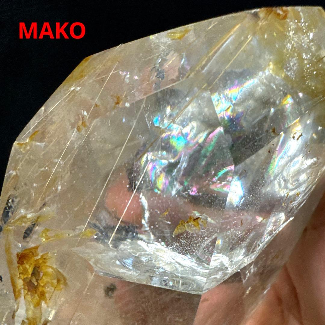 M1784☆ガーデンルチルクォーツ原石1.0Kg☆マニハール産☆N50203-A