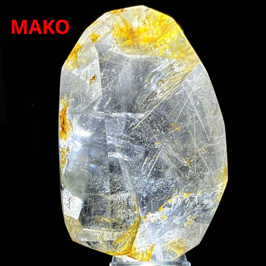 M1784☆ガーデンルチルクォーツ原石1.0Kg☆マニハール産☆N50203-A