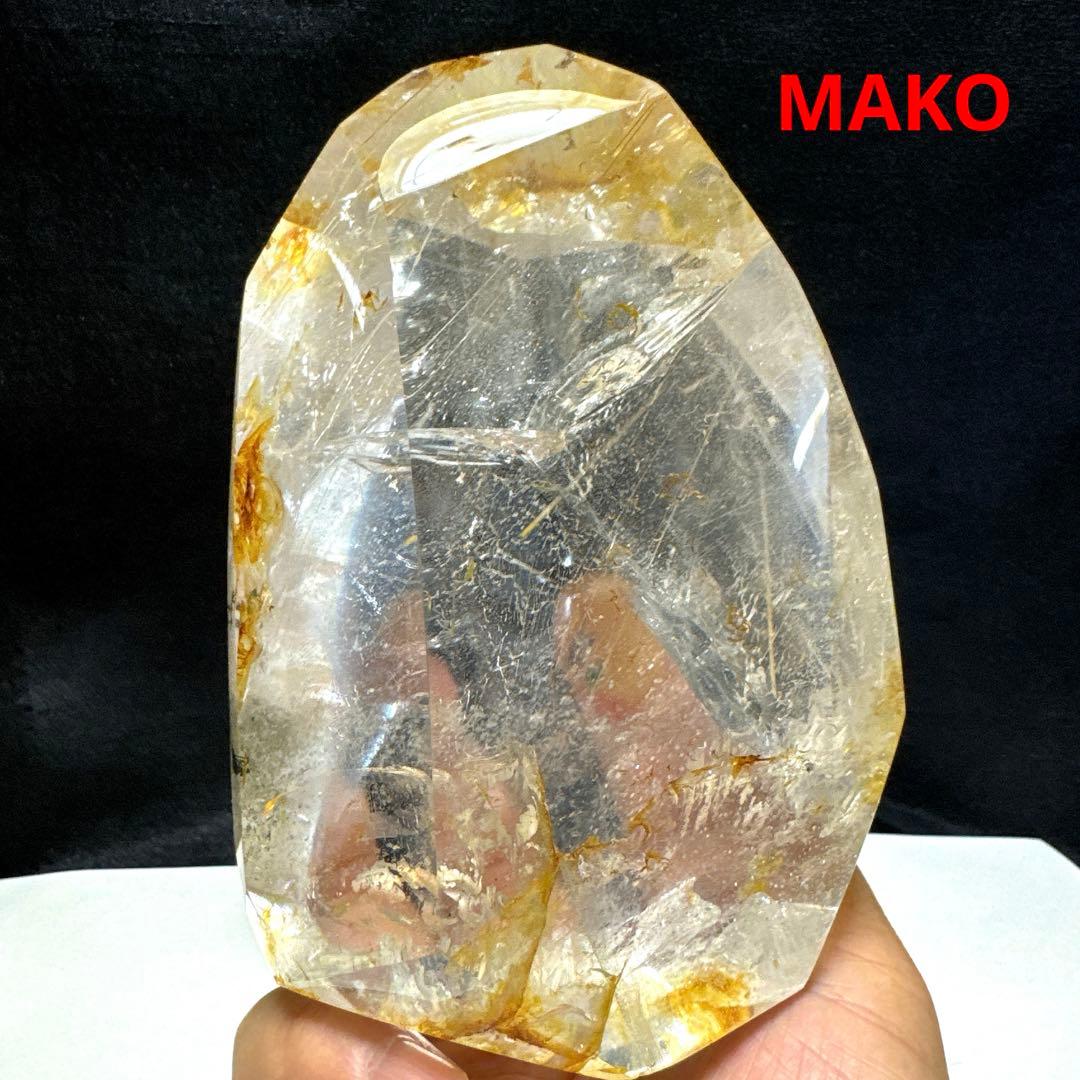 M1784☆ガーデンルチルクォーツ原石1.0Kg☆マニハール産☆N50203-A