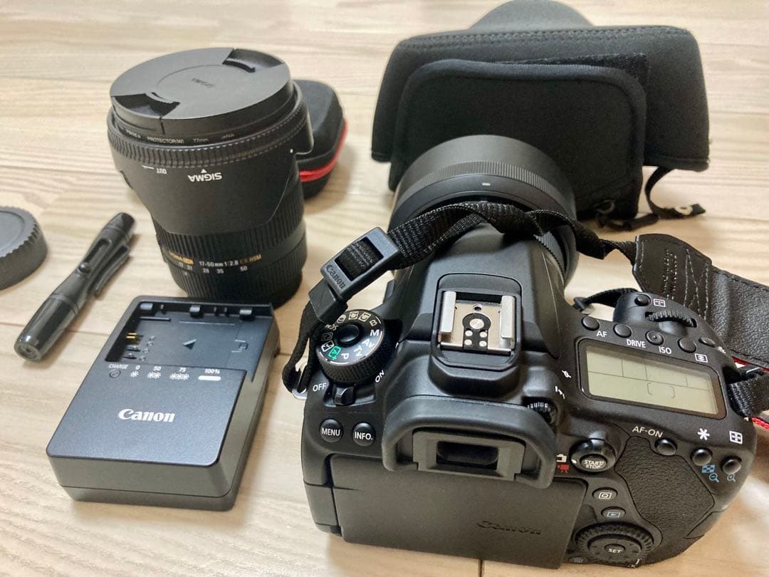 【未使用級】Canon EOS80D + シグマ 標準＋単焦点2本レンズセット