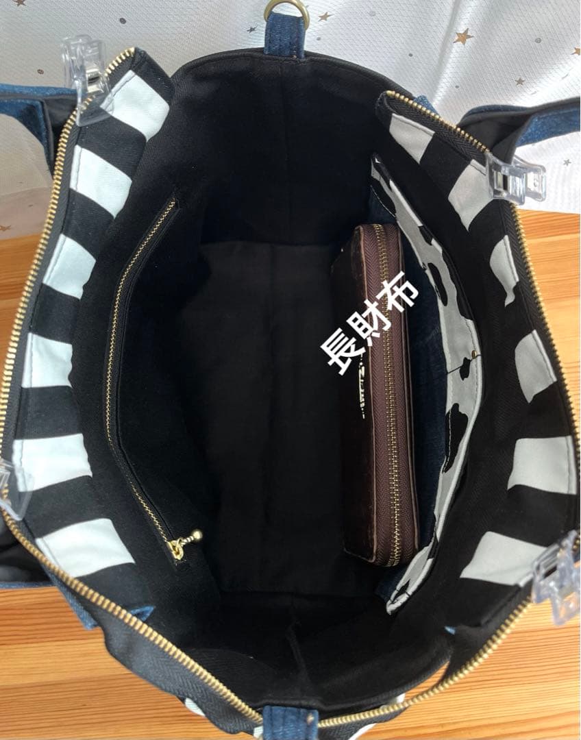 デニムリメイクバッグ（L）No.800☆ハンドバッグ　マザーズバッグ