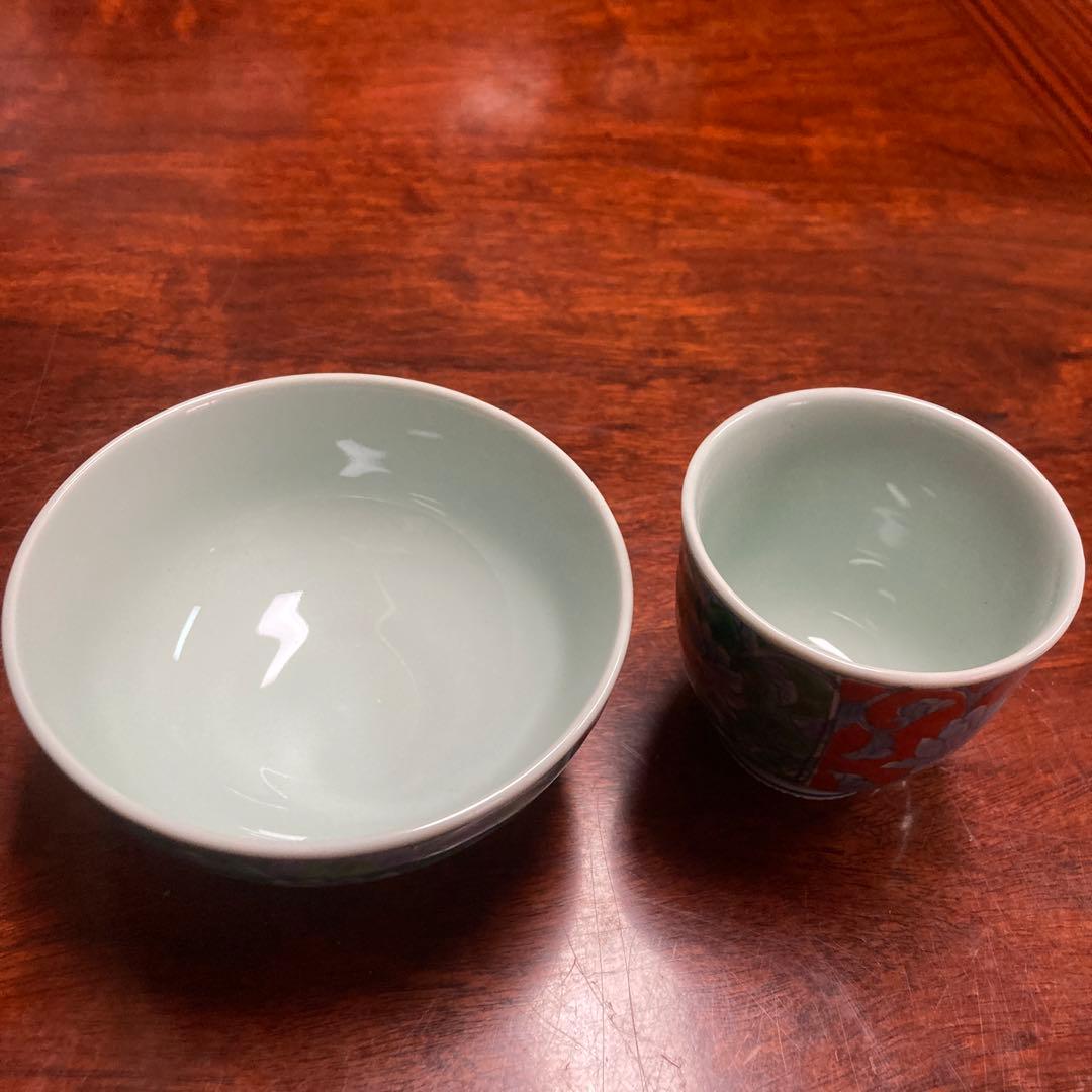 有田焼　聖山窯　未使用　茶碗、湯呑み5客セット　木箱付き