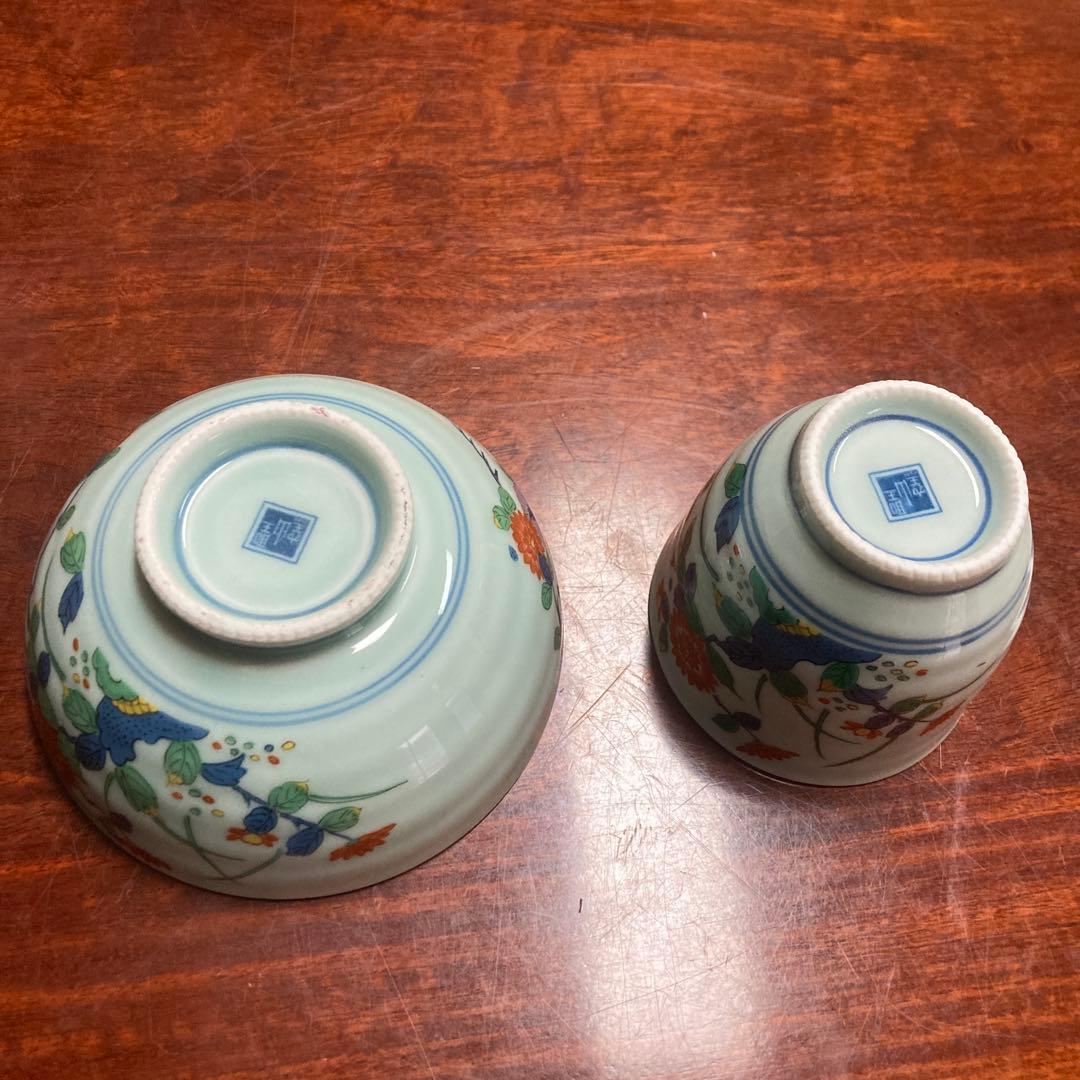 有田焼　聖山窯　未使用　茶碗、湯呑み5客セット　木箱付き