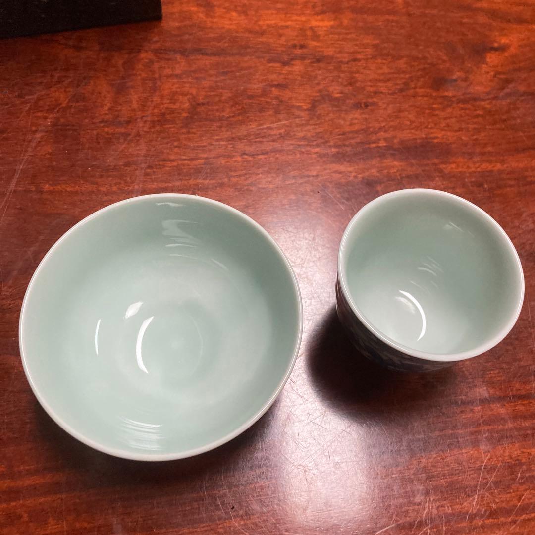 有田焼　聖山窯　未使用　茶碗、湯呑み5客セット　木箱付き