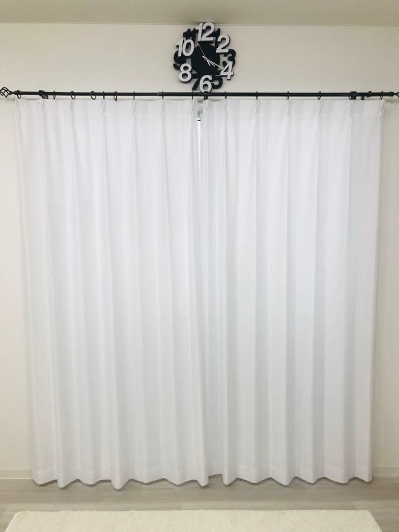 あんこ　1級遮光防炎　BE 4枚　レースカーテン　4枚