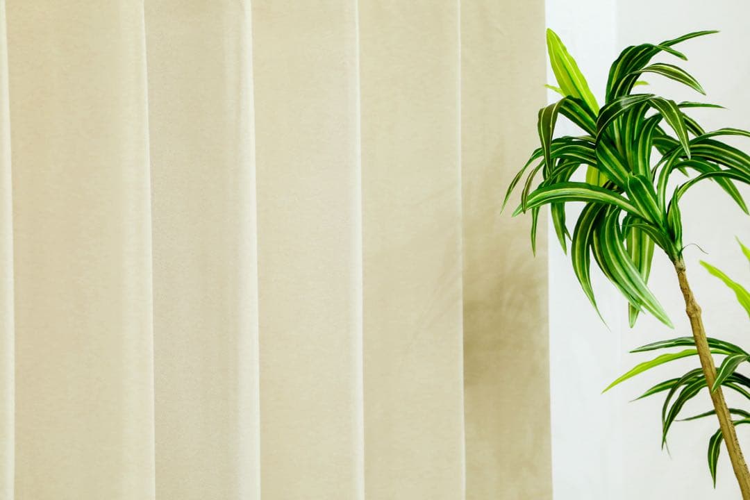 あんこ　1級遮光防炎　BE 4枚　レースカーテン　4枚