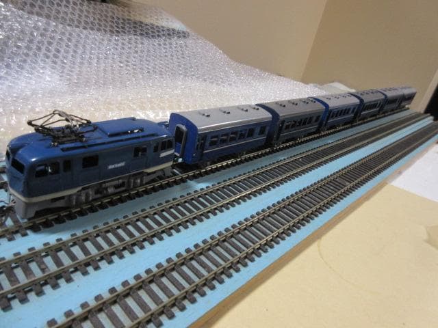 鉄道模型入門 豆ブルートレイン　機関車・客車７両セット （HOゲージ）カツミ製品