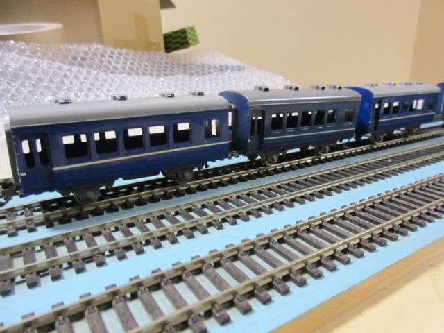 鉄道模型入門 豆ブルートレイン　機関車・客車７両セット （HOゲージ）カツミ製品