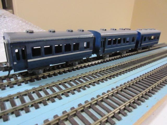 鉄道模型入門 豆ブルートレイン　機関車・客車７両セット （HOゲージ）カツミ製品