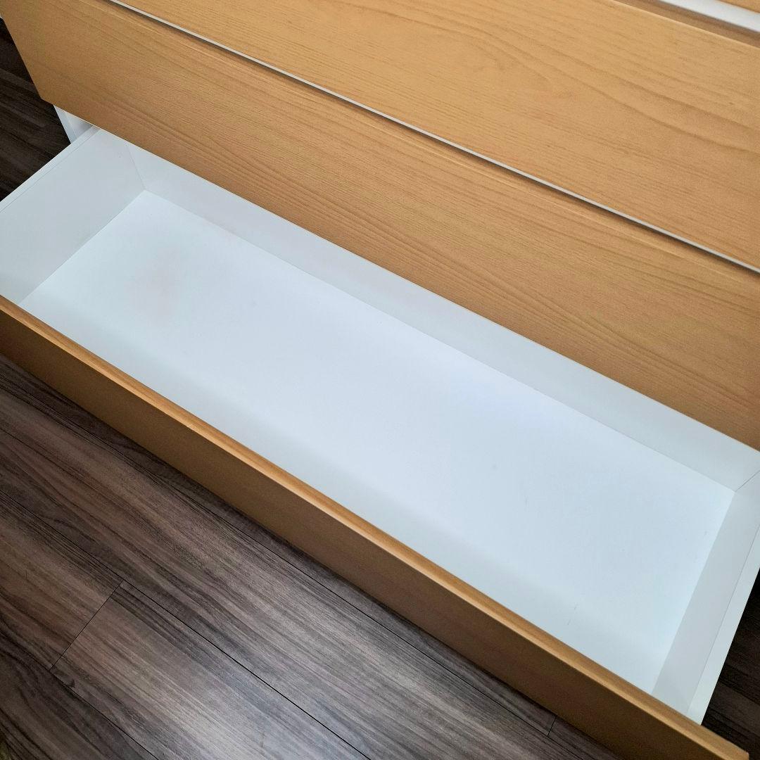 ✨送料込 ニトリ チェスト タンス 収納 ナチュラルブラウン ホワイト 大容量