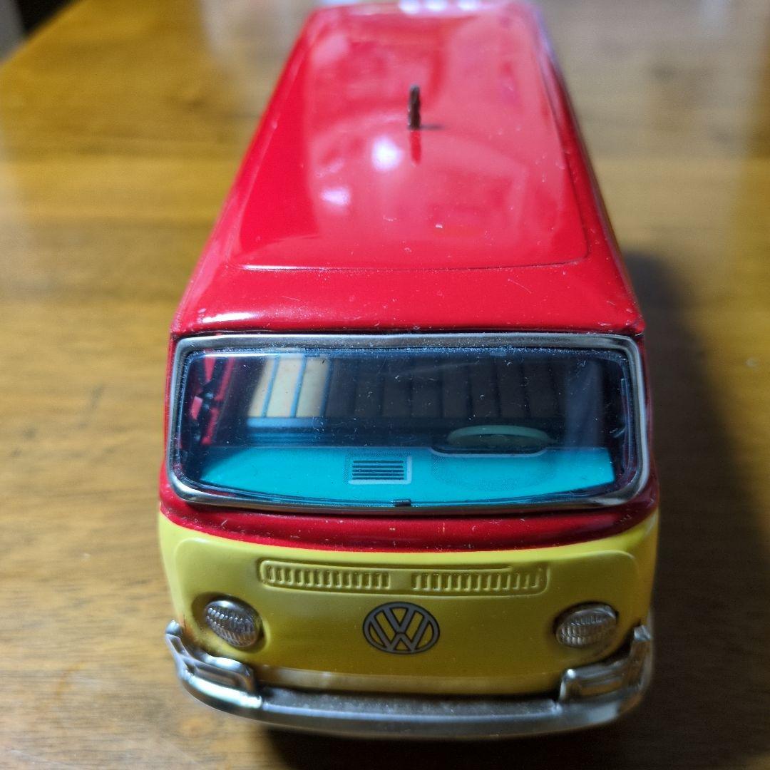 萬代屋（旧バンダイ）ブリキ フォルクスワーゲン タイプⅡ バス テレビ中継車