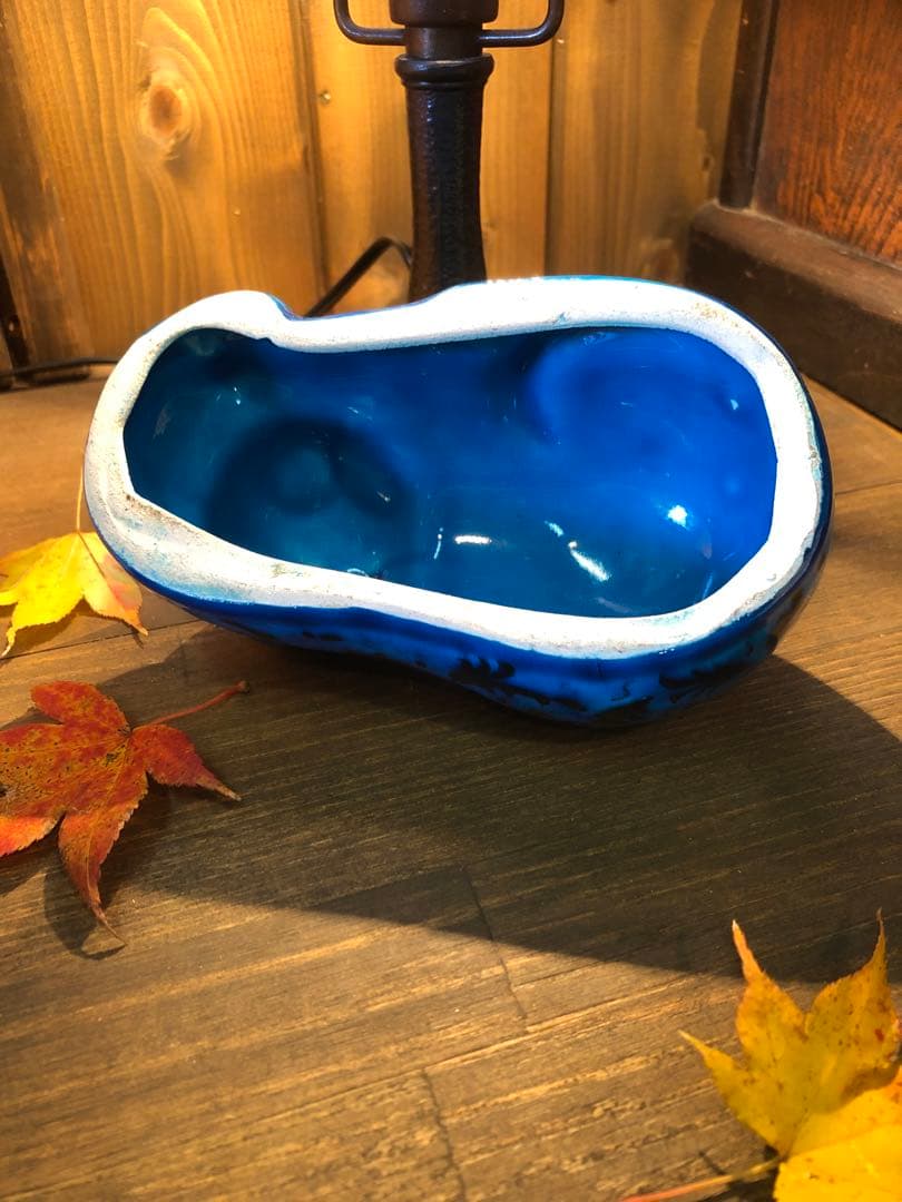 エキゾチックな青い猫、縁起物、招き猫、陶器人形、置物、スピリチュアル