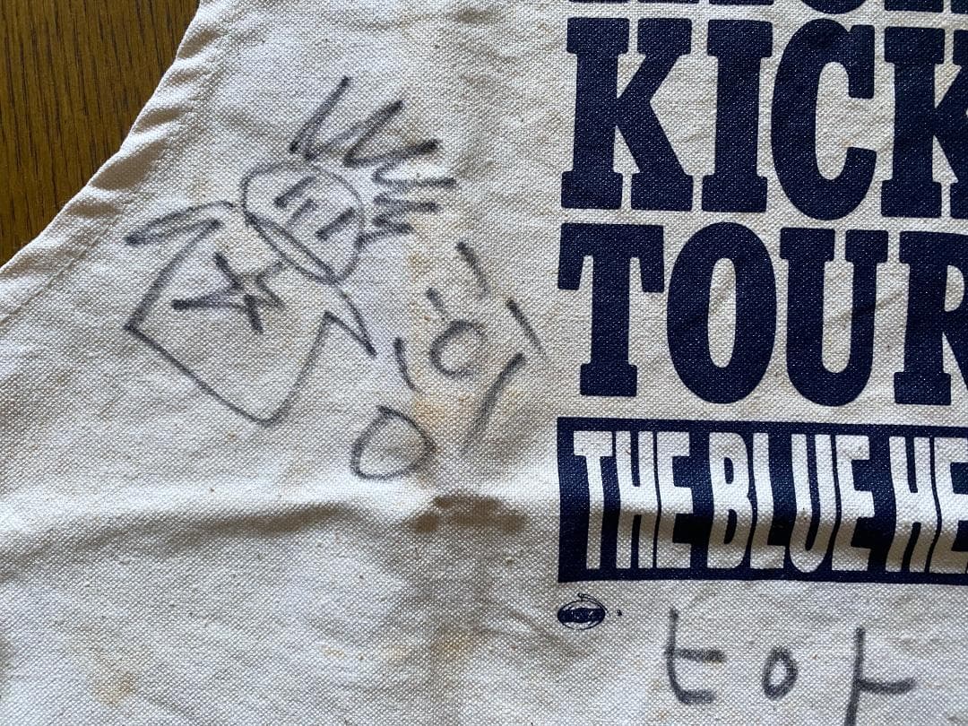 ザ ・ブルーハーツ HIGH KICK TOUR エプロン　サイン入り