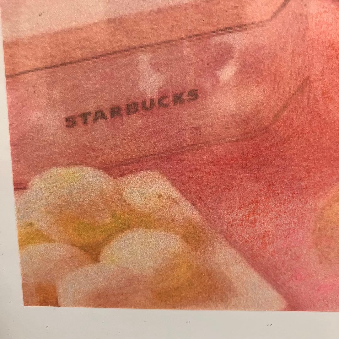 スイーツアート4 パステル画　額縁寸法32.7㎝×24.0㎝×1.5㎝