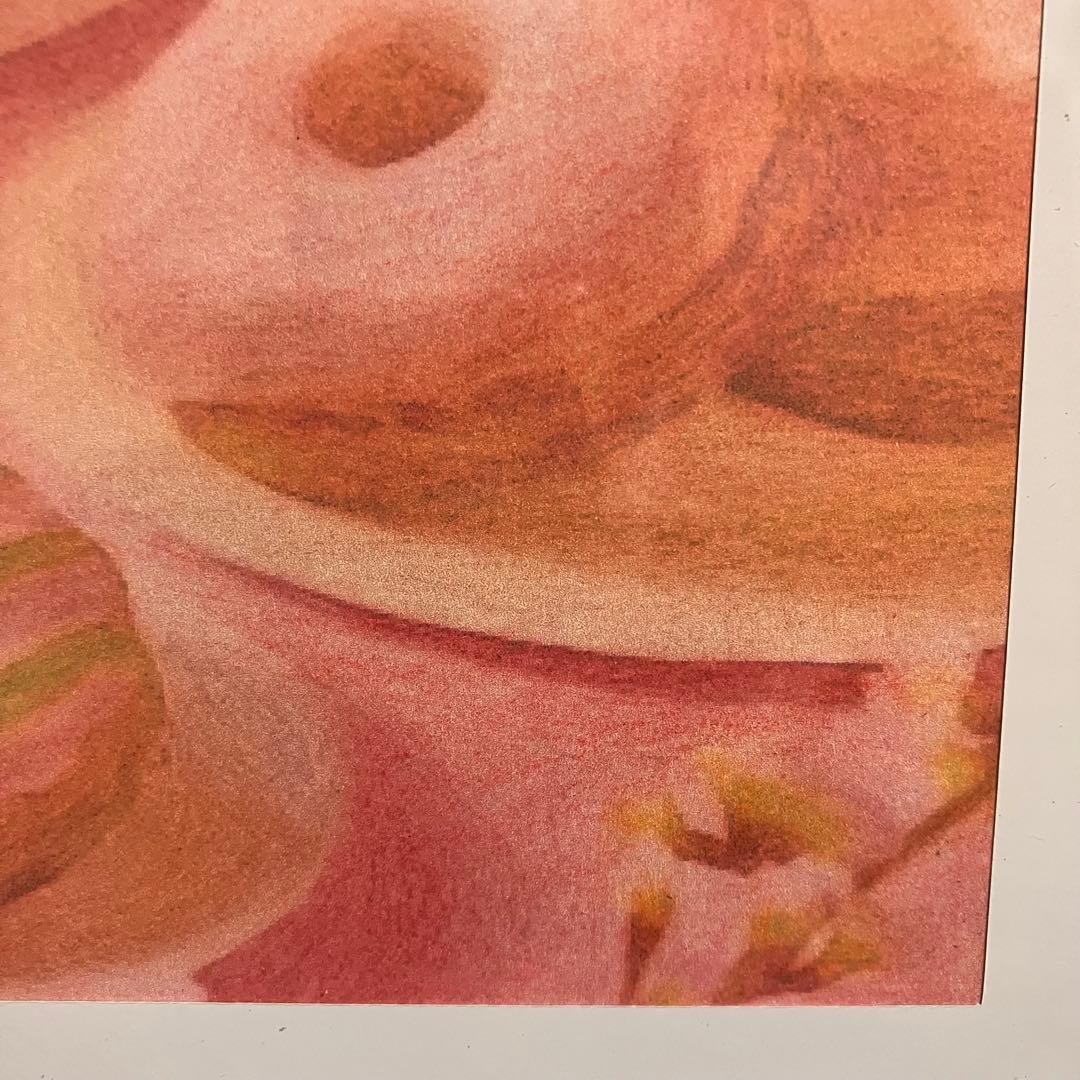 スイーツアート4 パステル画　額縁寸法32.7㎝×24.0㎝×1.5㎝