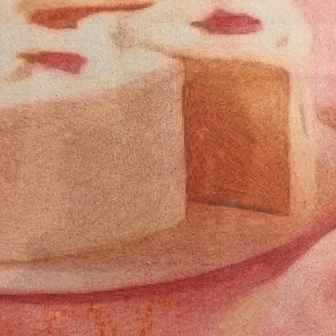 スイーツアート4 パステル画　額縁寸法32.7㎝×24.0㎝×1.5㎝