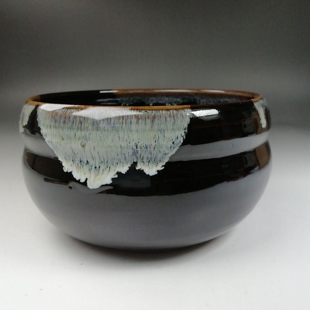 Ｗ３８　建水　『曜変　建水』『味舌隆司 造』　共箱　茶道具