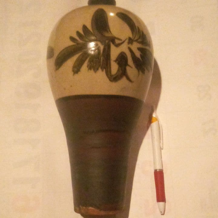 中国陶磁器　磁州窯　絵徳利