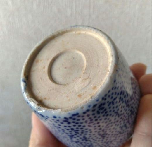 古伊万里染付印判小紋柄蕎麦猪口江戸時代幕末明治