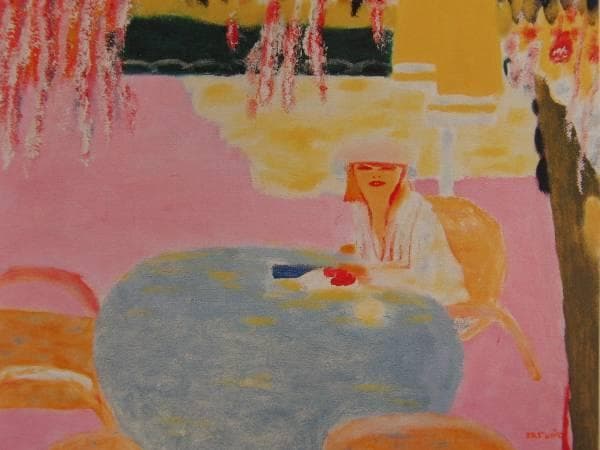 オルトゥーニョ、花陰のテーブル、希少画版より、 新品高級額付