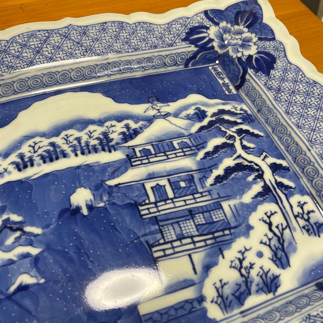 骨董　縁起物　宝船　大皿　角皿