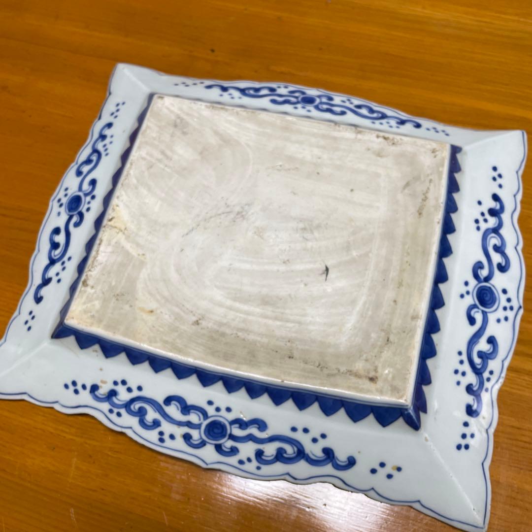 骨董　縁起物　宝船　大皿　角皿