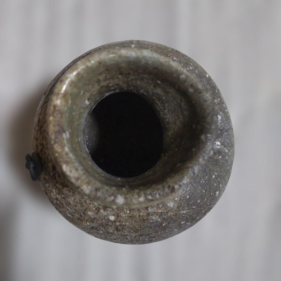 未使用保管品 信楽焼 山本幸山　 極上作品　共箱付き　花瓶　花器