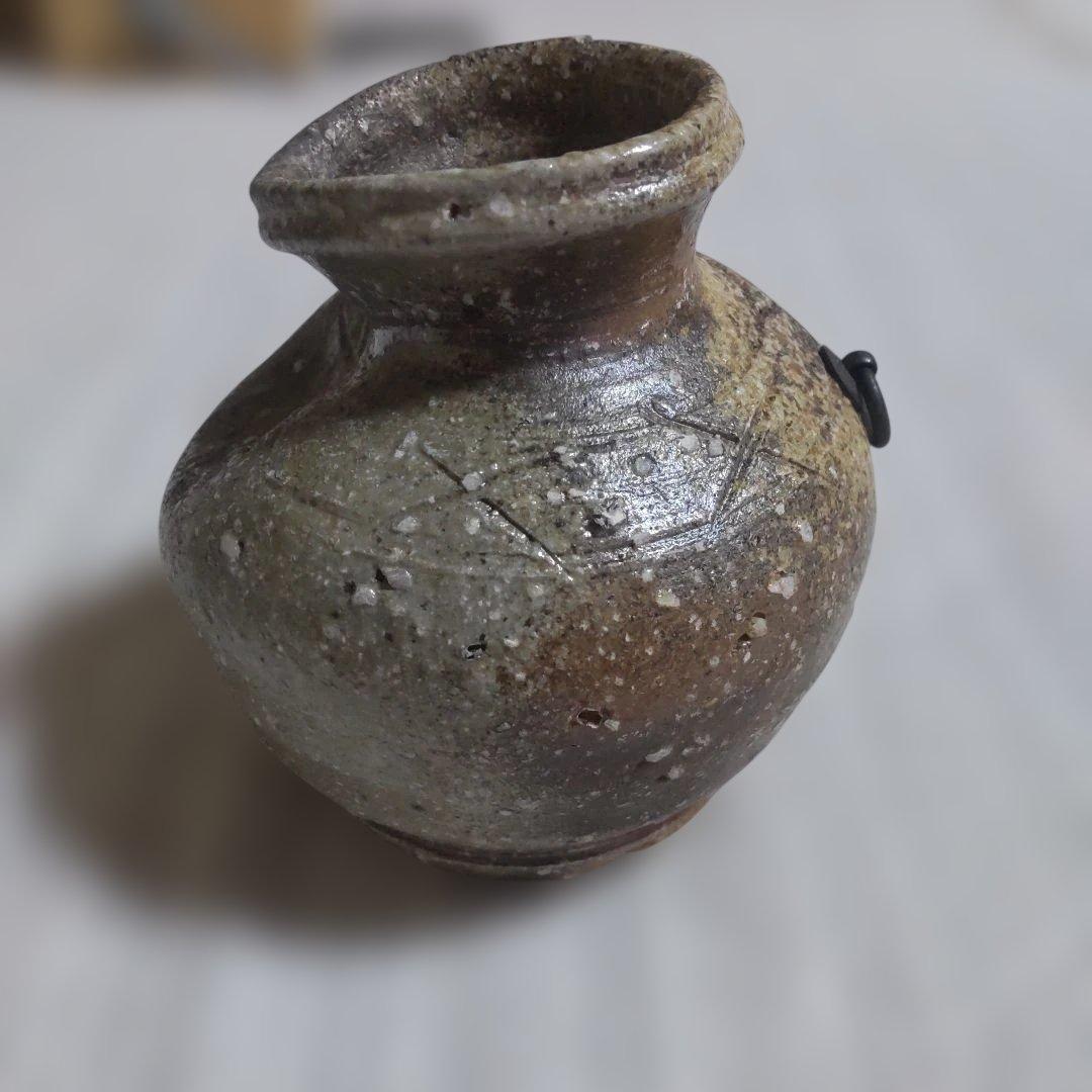 未使用保管品 信楽焼 山本幸山　 極上作品　共箱付き　花瓶　花器