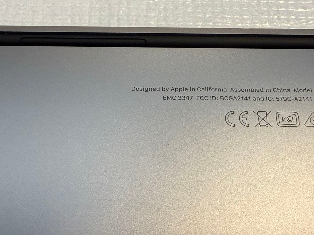 Macbook Pro 2019年末 16GB,512GB SSD故障