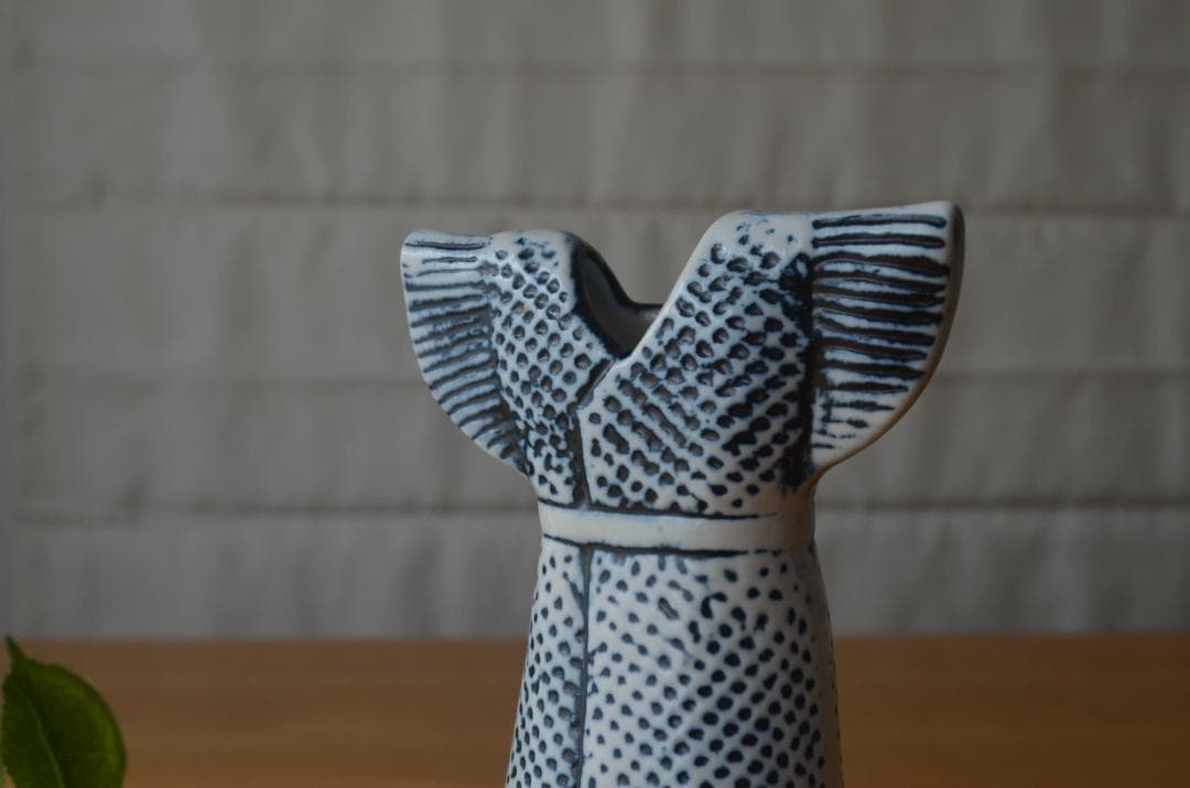 希少●リサラーソン●ワードローブ/ドレス●ロールストランド製　花瓶 ベース 花器