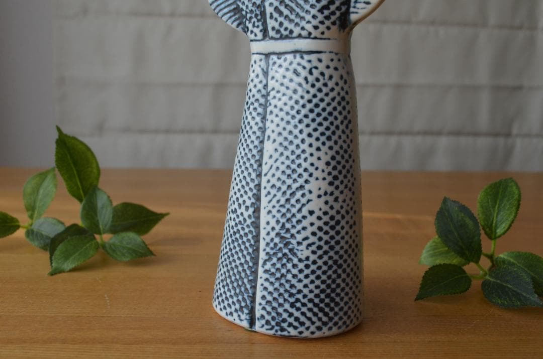 希少●リサラーソン●ワードローブ/ドレス●ロールストランド製　花瓶 ベース 花器