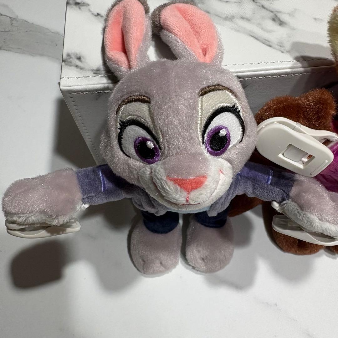 ディズニー　ズートピア２　ジュディ＆ニック肩のせぬいぐるみ２点セット