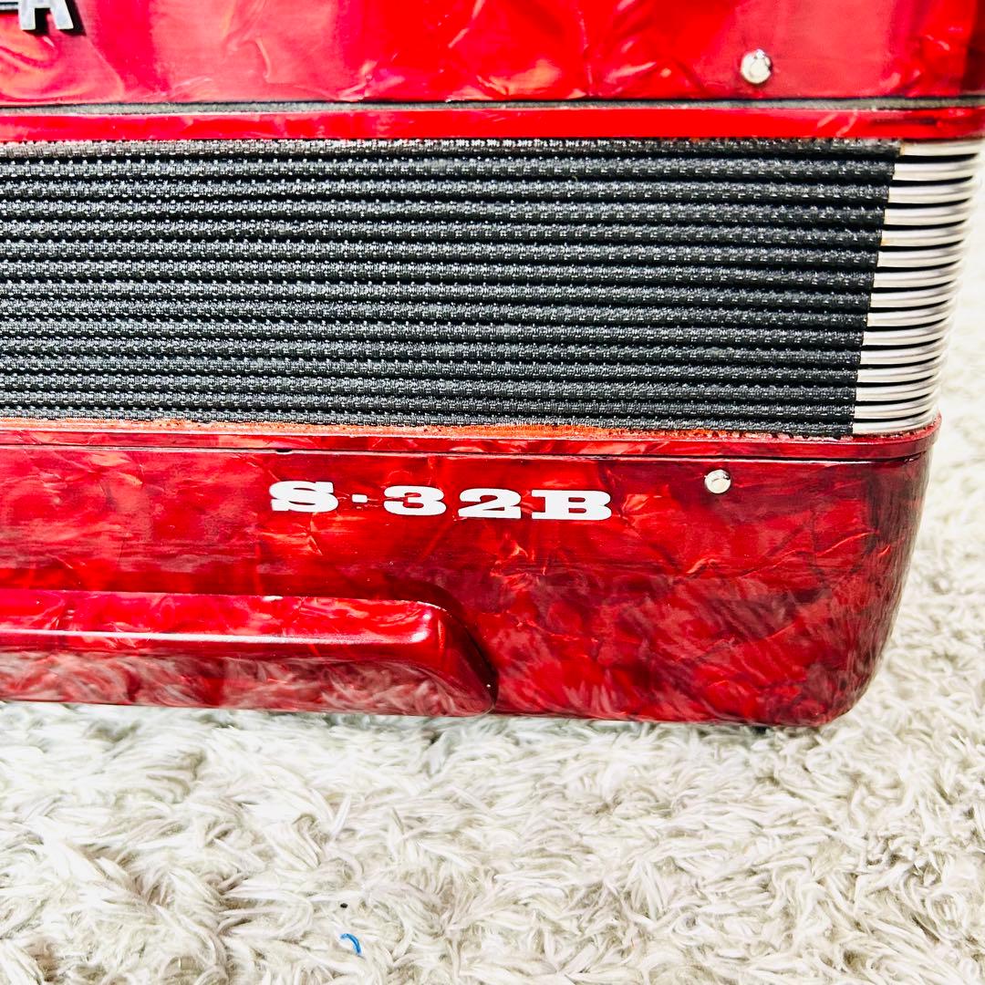 YAMAHA ヤマハ アコーディオン 32鍵盤 S-32B【音出し確認済み】