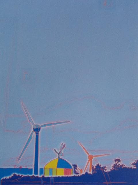 中野庸二、【風も波も…pao】、希少な限定額装用画集画、新品高級額 額装付