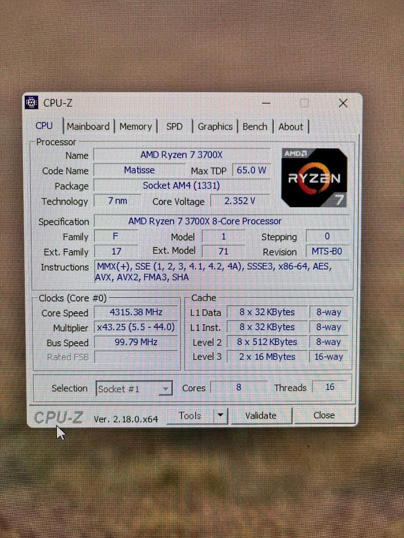 セット売り Ryzen7 3700X+ASRock B550M-HDV/I