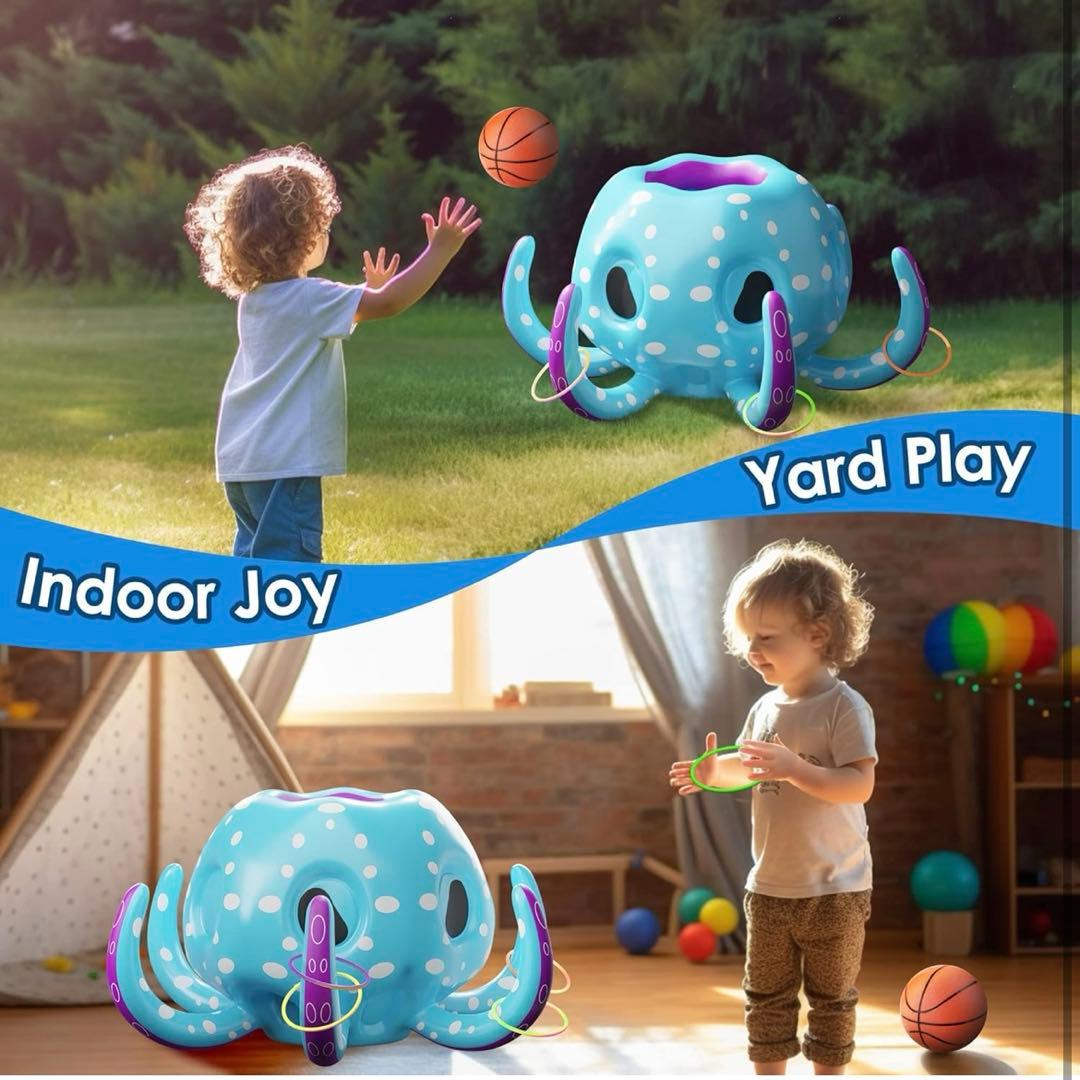 プールウェーブキッズタコプールおもちゃ、2イン1夏