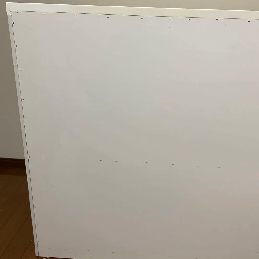 ホワイト引き出し式食器棚