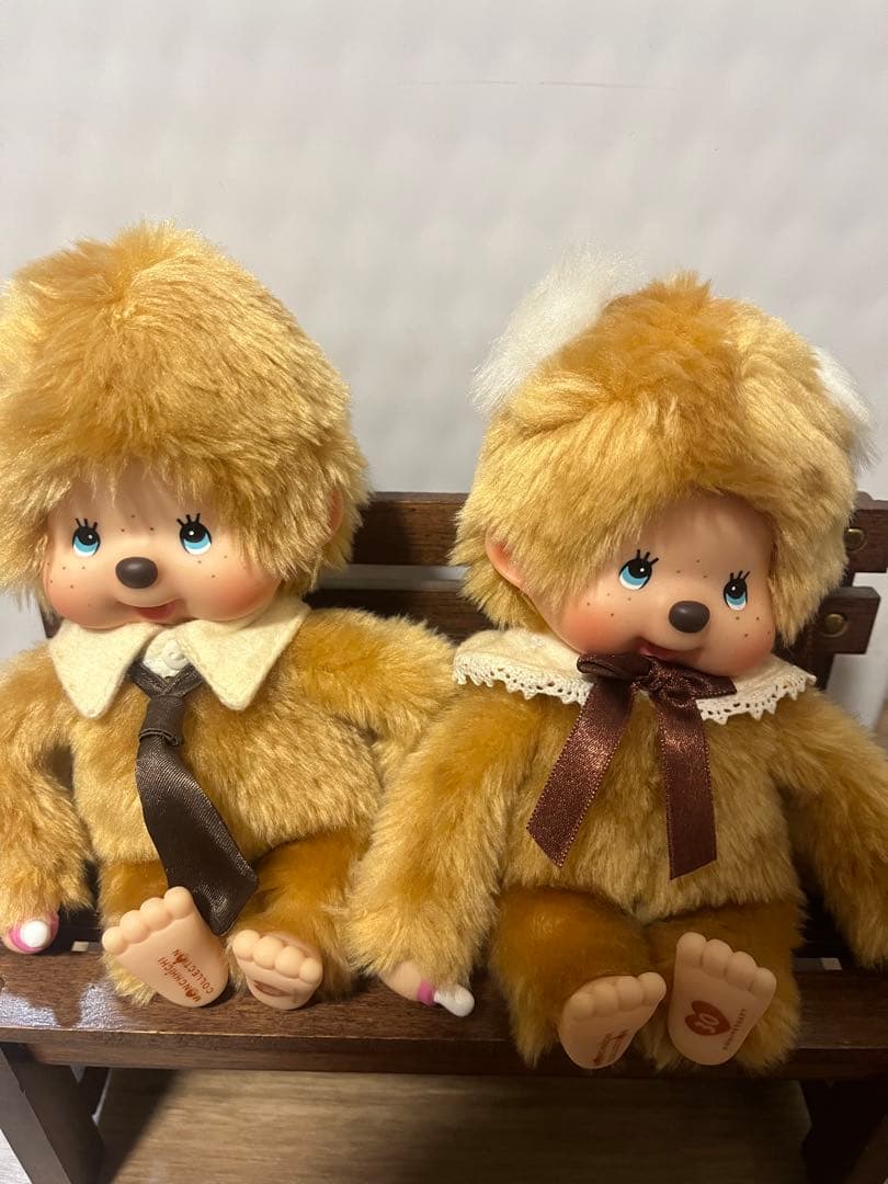 ゴールドモンチッチ ぬいぐるみS ペアセット 希少 30周年