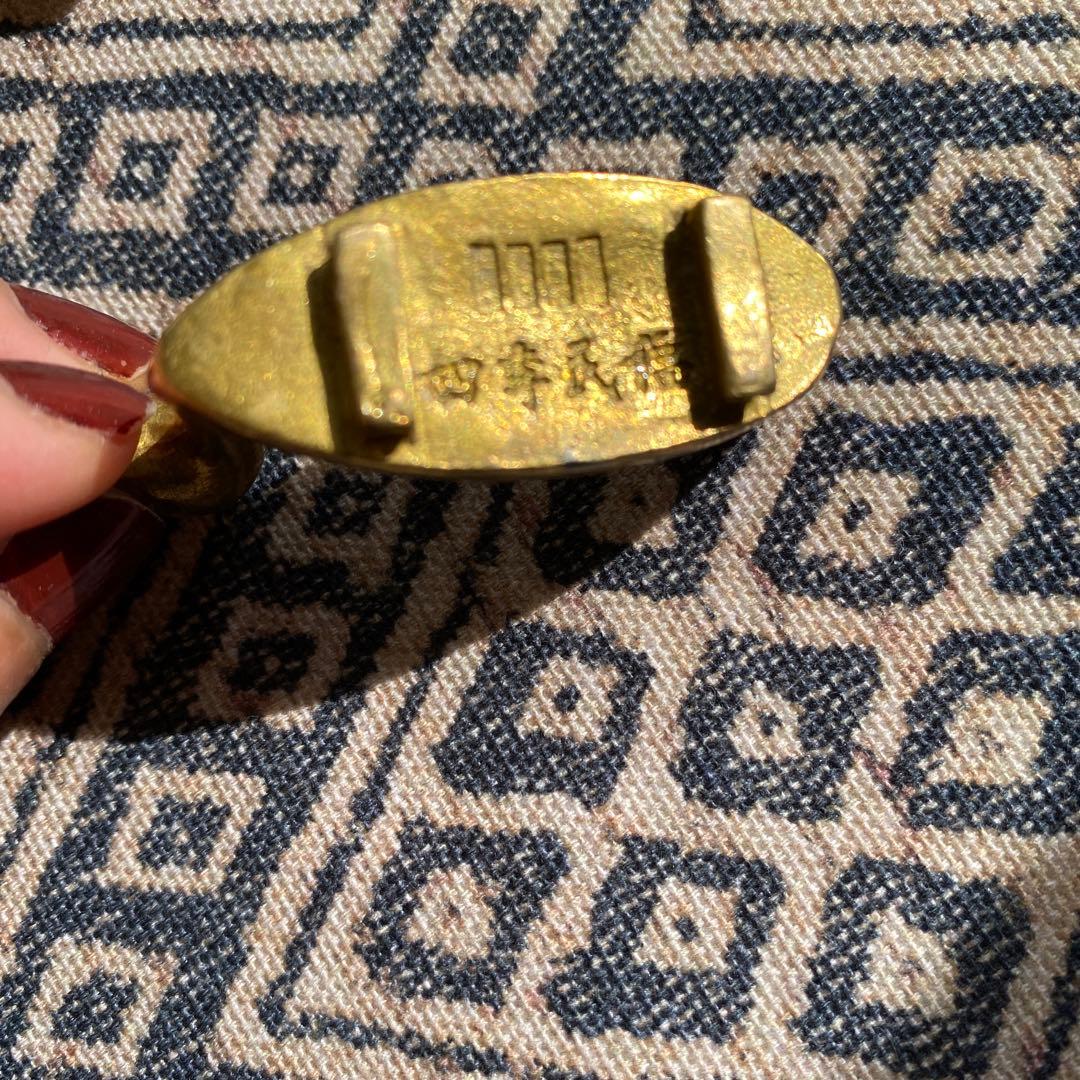 アヒル箸立て　銅製