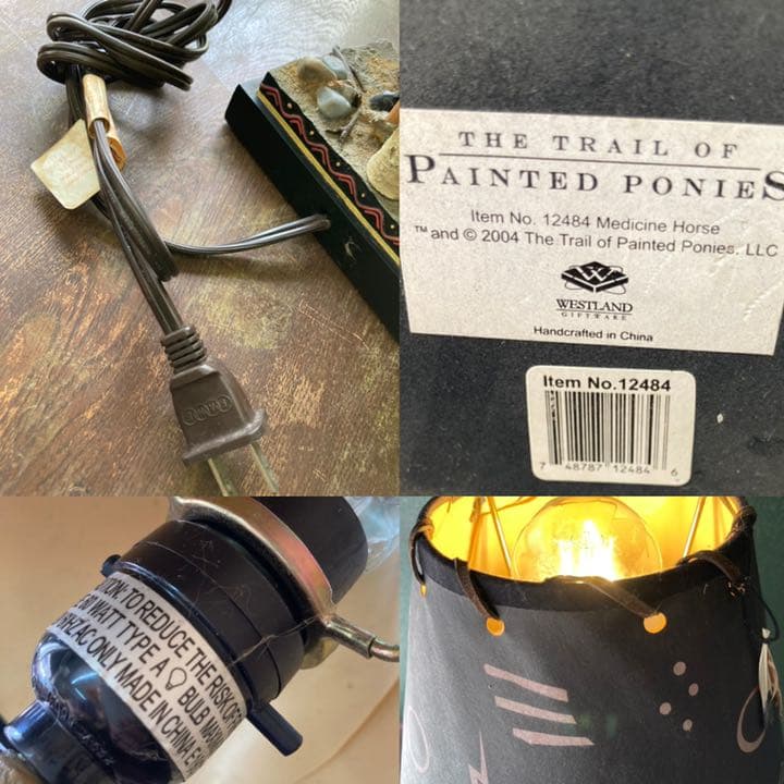 ポニー 馬 フロアスタンド 卓上スタンド インテリア アンティーク テーブル