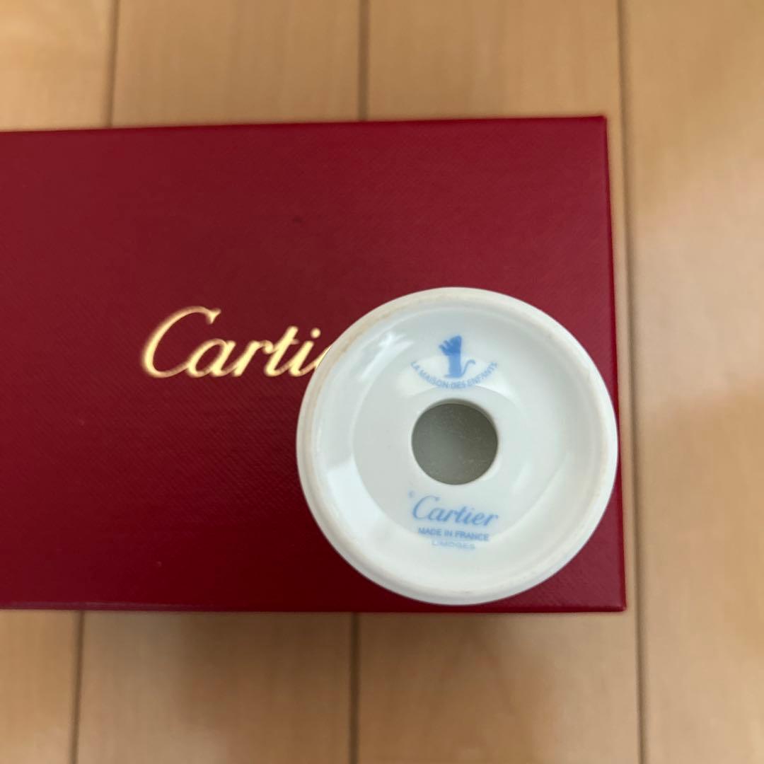Cartier 陶器エッグカップ カラフル
