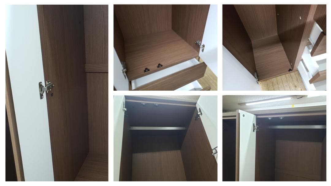 ｃ33　美品ニトリ製　マルチタンス　クエスＴ　ミラー付きワードロープ