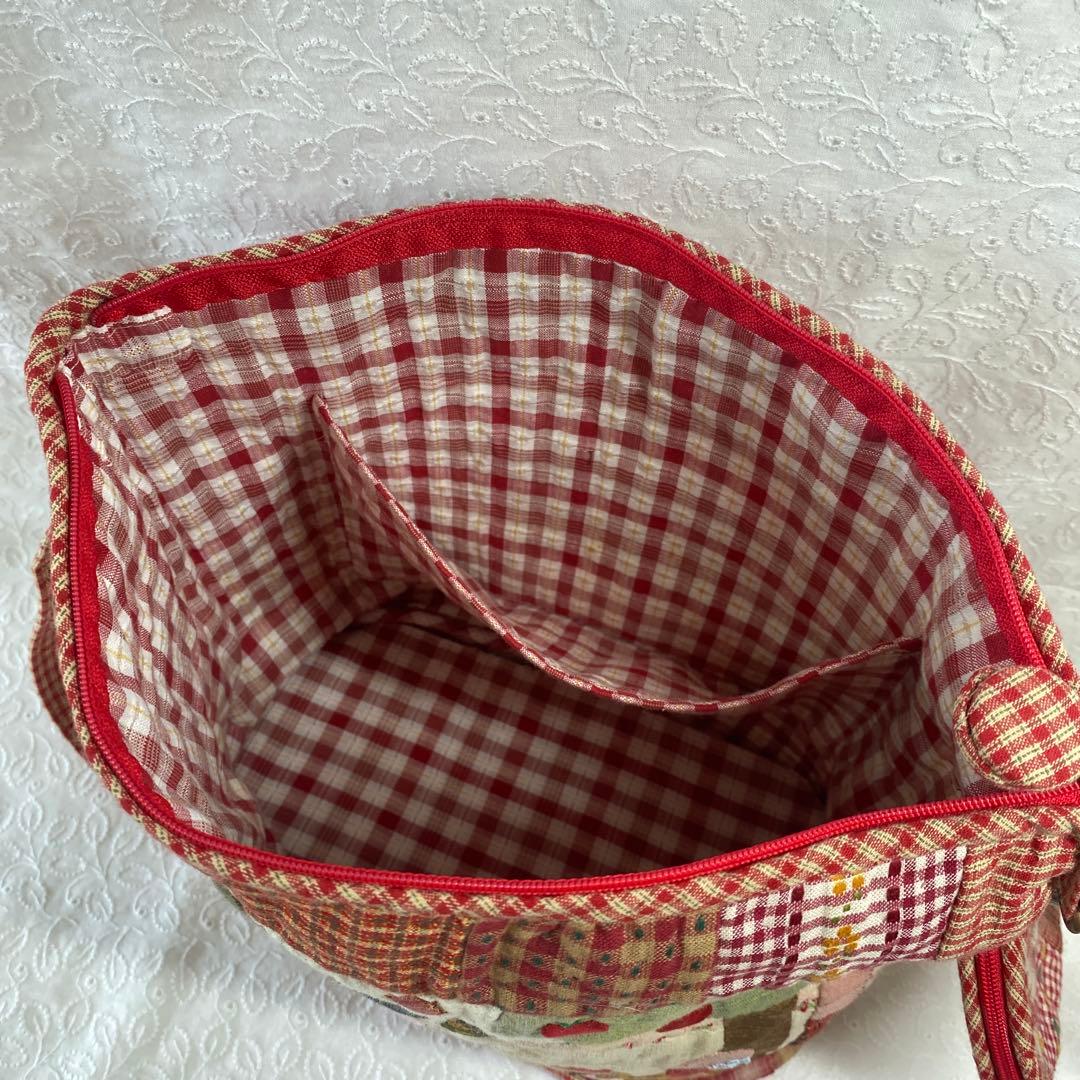 u.先染め生地 パッチワーク ハンドメイド＊スーちゃんのバッグ