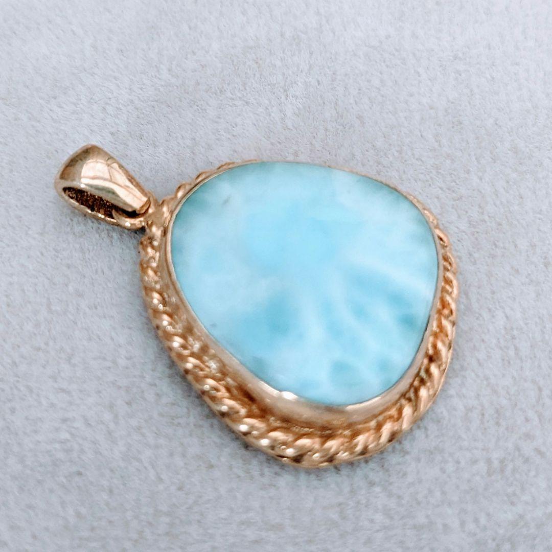 ✱NEW✱ トルコ製 ラリマー 天然石 ペンダントトップ シルバー925