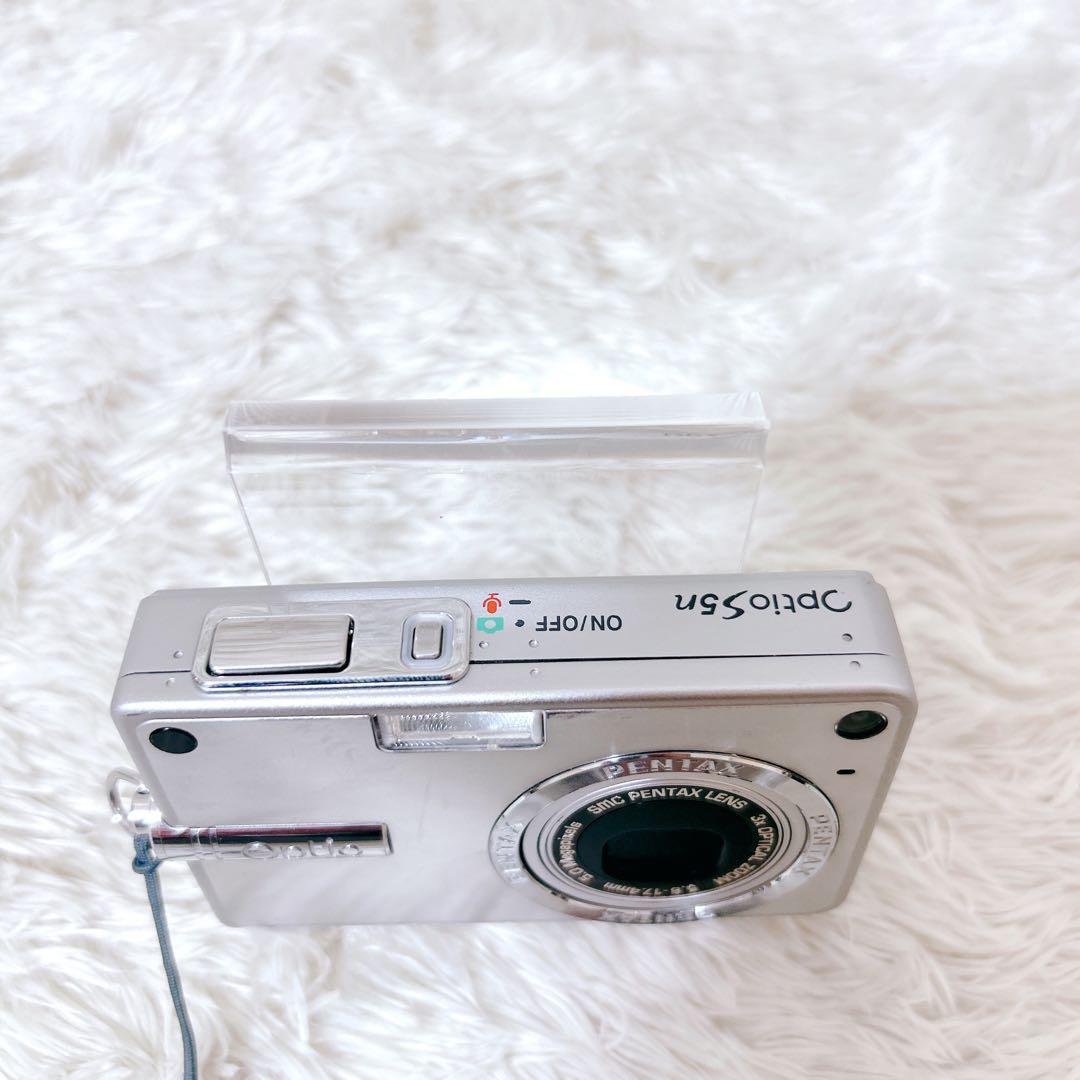 【動作確認済】PENTAX Optio S5n シルバー オールドデジカメ