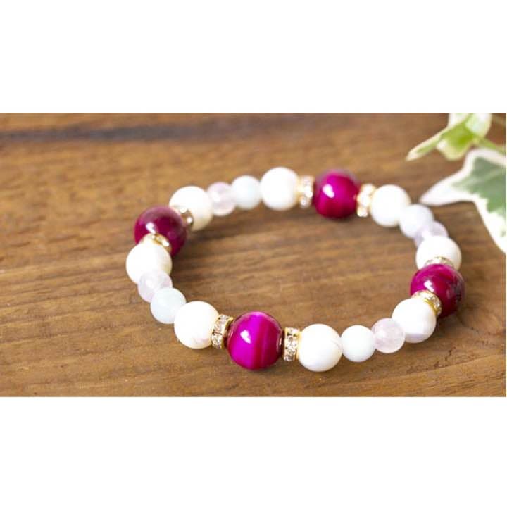 5月生まれの誕生石ブレスレット恋愛と金運のお守り【祈願済み】