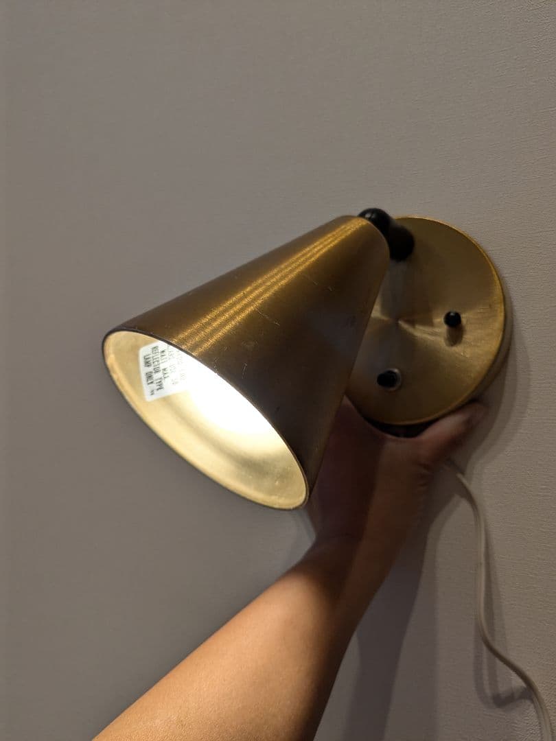 U.S. ヴィンテージ ブラケットランプ ウォールライト ブラス 真鍮 ゴールド
