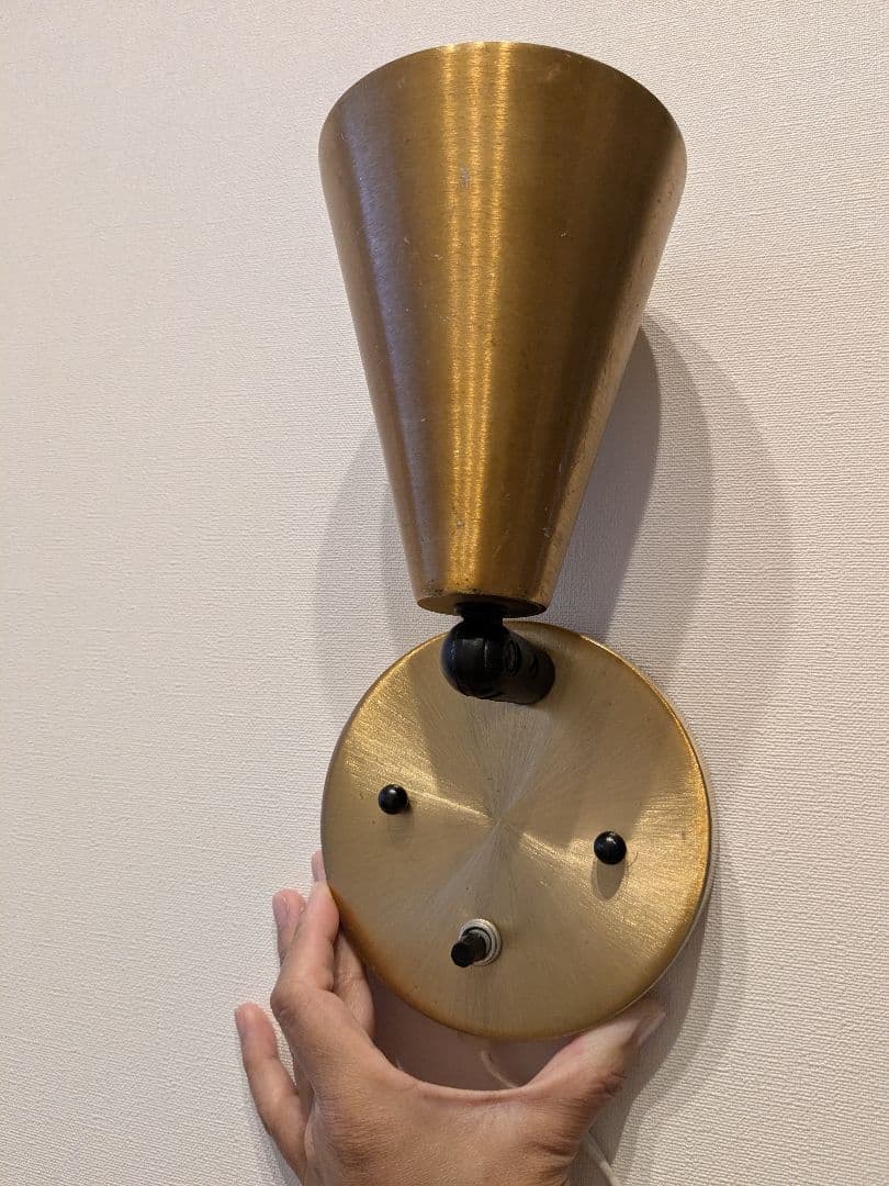 U.S. ヴィンテージ ブラケットランプ ウォールライト ブラス 真鍮 ゴールド
