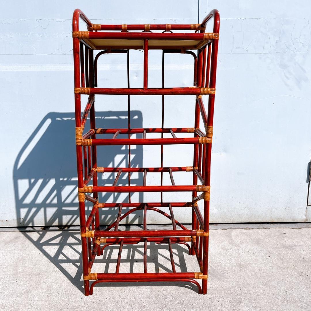 【美品】TEHFANG 德芳 ラタンチェスト 6杯 昭和レトロ 収納家具